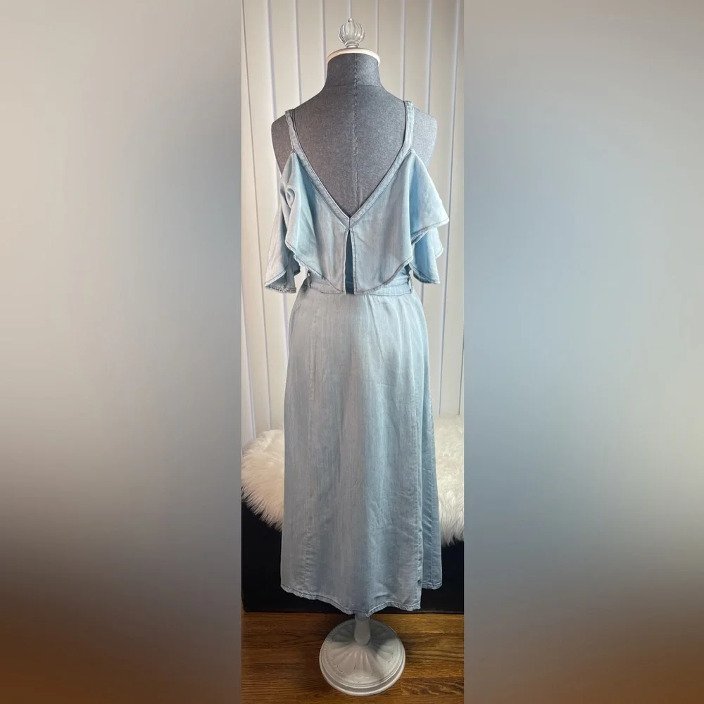 BB Dakota by Steve MaddenCaite Chambray Cold Shoulder Dress